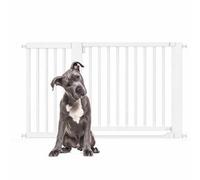 Bettacare Wooden Heritage Flat Step Dog Gate, White, 135Cm - 143Cm