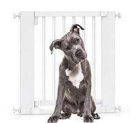 Bettacare Wooden Heritage Flat Step Dog Gate, White, 71Cm - 79Cm