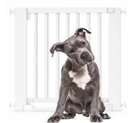 Bettacare Wooden Heritage Flat Step Dog Gate, White, 79Cm - 87Cm