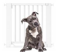 Bettacare Wooden Heritage Flat Step Dog Gate, White, 79cm - 87cm