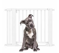 Bettacare Wooden Heritage Flat Step Dog Gate, White, 97cm - 105cm