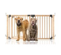 Bettacare Wooden Multi Panel Flexible Pet Barrier, Natural Wood, up to 156cm Wide, Dog Barrier for Pets Dogs and Puppy, Puppy Barrier suitable for Indoor Use, Easy Installation