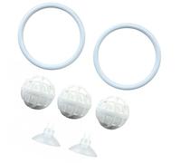 Bettas Fish Exercise Rings and Filter Toy Set for Tanks Enrichment Toy with Suction Cup Exercise Rings