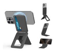 Bettdow Magnetic Tripod Stand for iPhone 17/16/15/14/13/12 Series, Portable Phone Tripod Stand with Card Holder for Self-Vlogging, Surfing, Macro Photography, Video Calls, Black