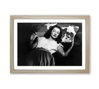 Bette Davis Framed Print | A2 Oak Framed Wall Art | Ready to Hang | Modern Nature Picture | Living Room Bedroom Lounge Office