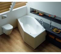 Bette Hexagonal Bath Metric foot end left overflow front 2060x900x450mm 6841-001PLUS