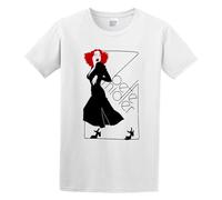 Bette Midler Divine Miss Retro Music Unisex Crew Neck Cotton Tee Men's Short-Sleeve T-Shirts White L