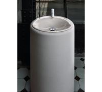Bette Pedestal Basin Lux Oval Couture Without Hole 500x500x100mm Smoke