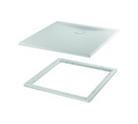 Bette Rectangular Shower Tray Floor Side 1000x900x35mm Raven