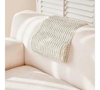 BETTELOOM Headrest and Support Pillow,Recliner Pillow for Neck, Head, or Foot for Office or Massage Chairs, Neck Pain Relief and Cervical Support. Nonslip, Zipped Cover.(Cream, 5.5" Wx13 Lx3 H)