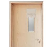 BETTELOOM Solid Blackout Door Window Curtains, Block Lights and Heat, Offer Privacy and Safety for for Classroom, Clinic, Office, Meeting Room and Apartments.(10" W x32 L, 1 Piece, Nature)