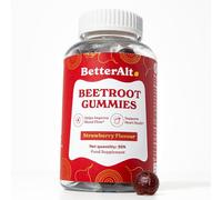 Better Alt Pure Beet Root Gummies | Helps Boost Energy, No Added Sugar | Lab-Tested | Strawberry Flavor |30 Gummies