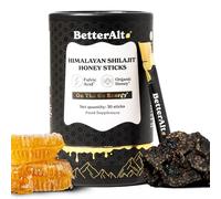 Better Alt Pure Himalayan Shilajit Sticks with Organic Honey, Saffron Easy to Consume Shilajit 30 Sticks for Energy Boost & Immune Support, 85+ Trace Minerals, 75%+ Fulvic Acid