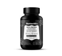Better Alt Sea Moss Capsules- Irish Sea Moss with Black Seed Oil, Ashwagandha & Black Pepper for Stamina, Strength & Endurance- High Potency Sea Moss Supplement - 60 Servings, 120 Capsules