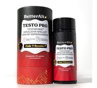 Better Alt Testo Pro Performance Complex with Testosurge®, KSM-66® Ashwagandha & Himalayan Shilajit | Zinc, Vitamin D3 & Panax Ginseng | Male Vitality & Strength Support | 90 Capsules