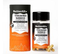 Better Alt Thermo Shred Capsules | L-Carnitine 500mg, Caffeine 200mg |Berberine, CLA, ACV| Thermogenic Metabolism Support & Appetite Management| Energy & Fat Metabolism Formula | 60 Capsules