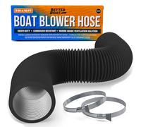 Better Boat 3 Inch Marine Exhaust Hose, 10' Black PVC, Ideal for Bilge, Engine, Galley, Bathroom or Dryer Ventilation