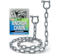 Better Boat Galvanized Anchor Chain, Chains for Boats, 2 Shackles and Link Ends Marine Grade 3/16'' 1/4'' Chain or 5/16'' 4 5 Ft