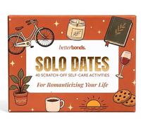 BETTER BONDS Solo Dates - 40 Scratch-Off Self-Care Activities for Women, Solo Date Ideas, Birthday Gift for Her, Things to Do Alone, Me Time Box, Treat Yourself Activity Cards
