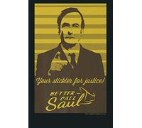 Better Call Saul Your Stickler For Justice Retro Poster Premium: Notebook Planner - 6x9 inch Daily Planner Journal, To Do List Notebook, Daily Organizer, 114 Pages