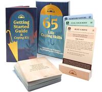 Better Days Coping Cards - 65 Skills & Exercises to Cope with Stress, Anxiety, & Anger - 3.5” x 5” Therapy Flashcards with Affirmations and Guidebook - Nurture Emotional Resilience & Mental Health