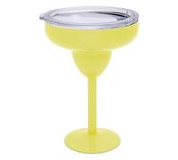 Better Dweller Vacuum-Sealed Metal Margarita Glass with Lid, Insulated Tumbler Mug, Steel Cup for Vacation, Pool, and Ice Cold Margs on the Beach (Yellow)