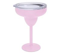 Better Dweller Vacuum-Sealed Metal Margarita Glass with Lid, Insulated Tumbler Mug, Steel Cup for Vacation, Pool, and Ice Cold Margs on the Beach (Pink)