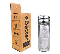 Better Eco | 100% Plastic Free & Biodegradable Silk Dental Floss | Mint Flavour - 30m… (Bottle)