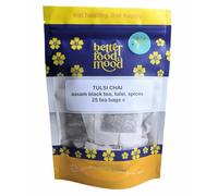 Better Food Mood Holy Basil Tulsi Chai Tea (25 Tea Bags) | Adaptogen Chai Perfect for After Dinner Relaxation