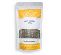 Better Food Mood Premium Dark Chia Seeds 250g | Natural Source of Omega 3, Protein & Fibre | May aid Digestion | Use in Smoothies, Oatmeal, Yoghurt, Juices, Chia Pudding & Chia Egg in Baking