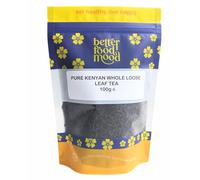 Better Food Mood Pure Kenyan Tea Loose Leaf 100g | Authentic and Pure Kenyan Tea Grown on the Highlands of Kenya | Sourced from Small Scale Farmers (Whole Leaf)