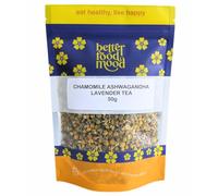 Better Food Mood Sleep Chamomile Ashwagandha & Lavender Loose Leaf Tea 50g - No Caffeine - Sleep Well Herbal Tea - Relax and Calm Your Senses