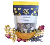 Better Food Mood Sleep Tea Rose Chamomile & Lavender Tea Bags | 15 Biodegradable Tea Bags | No Caffeine | Relax and Calm Your Senses