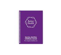Better Health - Exercise, Nutrition & Wellness Journal - Stay healthy with our handy, simple tracking charts - A5 size with 104 undated pages - For A Happier, Healthier Life (Purple)
