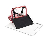 Better Hockey Extreme Sauce Combo Single - Backyard Games - Training Aid for Saucer Passing - Trick Shot Kit - Mini Goal Holds up to 40 Pucks - Shooting Pad Simulates the Feel of Real Ice