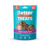 Better Natural Chicken Training Treats, Natural Treats for Dogs, Made with 100% Real Chicken Breast, Low in Fat, Grain Free & Gluten Free, 90g (Pack of 10)