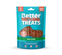 Better Natural Duck Sticks Dog Treats - 100% Real Duck Breast Chews, High Protein & Low Fat, Grain & Gluten Free Natural Dog Training Treats, 10 x 90g Packs