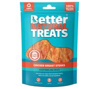 Better Natural Treats Chicken Breast Steak Dog Treats - 90g