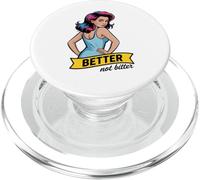 Better Not Bitter Confident Woman Pop Art PopSockets PopGrip for MagSafe