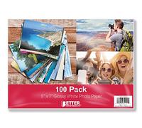 Better Office Products Glossy Photo Paper, 5 x 7 inch, 100 Sheets, by , 230 gsm, 5 x 7, 100-Count Pack