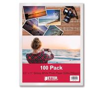Better Office Products Glossy Photo Paper, 8.5 x 11 Inch, 100 Sheets, 200 gsm/53LBS, Letter Size, 100-Count Pack
