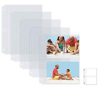 Better Office Products Photo Album Refill Sheets, 5 x 7 Inch, Heavyweight, Diamond Clear 3 Ring Photo Binder Page Refills, by, 100 Total Photos, Each 2-Pocket Sheet Holds Up to 4 Photos (25 Pack)