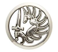 BETTER PARA BRILLIANT METRO INSIGN, SILVER METAL WITH GOLD PIN ATTACHMENT