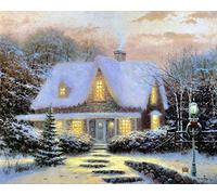 Better Selection Christmas Eve Full Drill 5D Diamond Art Kits DIY Arts & Crafts Decorations Bling Artwork Decor Set with Crystal Rhinestone Gems 12x16 30 x 40 cm