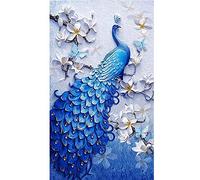 Better Selection DIY 5D Diamond Art by Number Kit Proud Peacock Crystal Rhinestone Embroidery Cross Stitch Ornaments Canvas Wall Decor