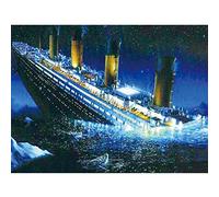 Better Selection DIY 5D Diamond Art Kit Full Drill Sunken Ship Embroidery Cross Stitch DIY Art Craft Home Wall Decor(Diamond Art Tool Included) 11.81x15.75inch