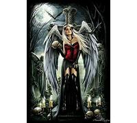 Better Selection DIY 5D Diamond Art Kits for Adults Full Drill Diamond Art Rhinestone Embroidery Pictures Cross Stitch Arts Crafts for Living Room Home Wall Decor,Dark Angel 16X20 inch