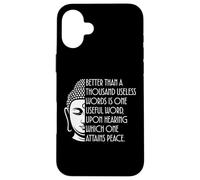 Better Than A Thousand Words One Useful Word Peace Quote Case for iPhone 16 Plus
