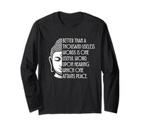 Better Than A Thousand Words One Useful Word Peace Quote Long Sleeve T-Shirt