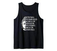 Better Than A Thousand Words One Useful Word Peace Quote Tank Top